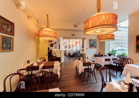 Shaliapin Restaurant in Sankt Petersburg. Stockfoto