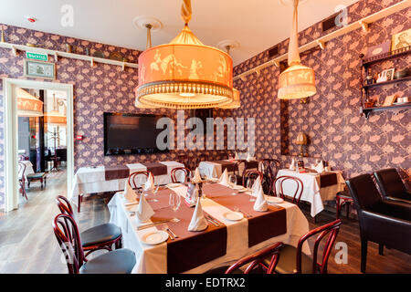 Shaliapin Restaurant in Sankt Petersburg. Stockfoto