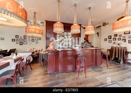 Shaliapin Restaurant in Sankt Petersburg. Stockfoto