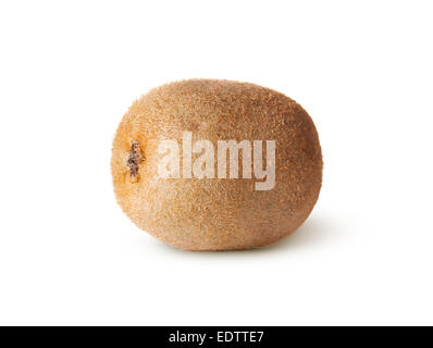 Single von saftigen Kiwis, Isolated On White Background Stockfoto