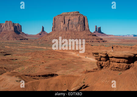 Malerische Aussicht bei John Ford Point im Monument Valley Stockfoto