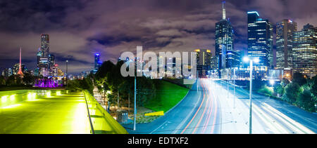 Panoramablick auf einer modernen Stadt Stockfoto