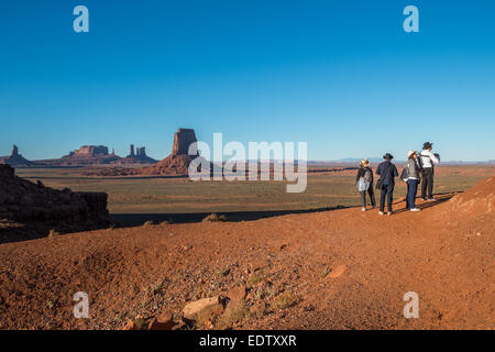 Malerische Aussicht am nördlichen Fenster in Monument Valley Stockfoto