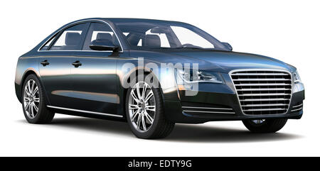 Schwarze Luxus-Limousine Stockfoto