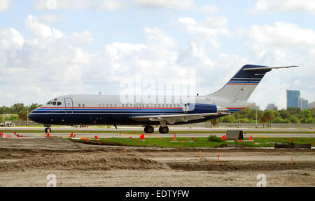 Frühe Serie McDonnell Douglas DC-9-1 jet-Flugzeug-Seitenansicht Stockfoto