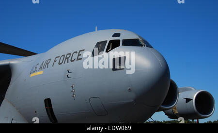 C-17 Globemaster US Air Force Schwergut transport Stockfoto