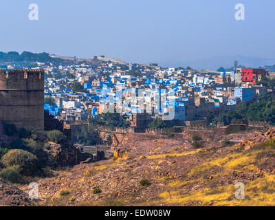Ansicht von Jodhpur, die blaue Stadt von Indien Stockfoto