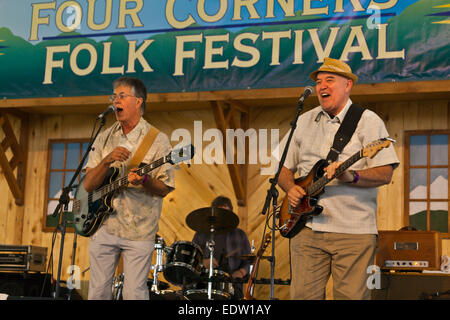 MARLEYS Geist führt an den vier Ecken FOLK FESTIVAL 2014 - COLORADO Stockfoto