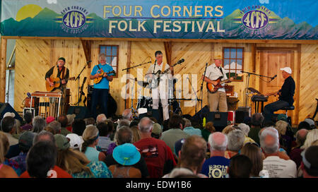 MARLEYS Geist führt an den vier Ecken FOLK FESTIVAL 2014 - COLORADO Stockfoto