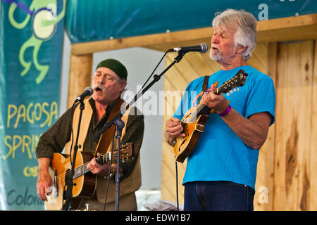 MARLEYS Geist führt an den vier Ecken FOLK FESTIVAL 2014 - COLORADO Stockfoto