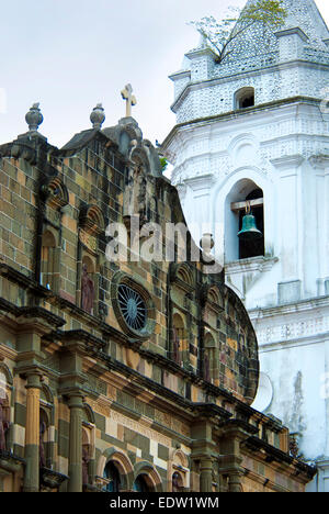 Metropolitan-Kathedrale am Plaza De La Independencia in Casco Viejo, Panama Stockfoto