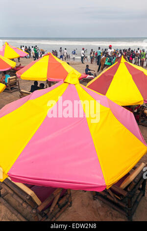 Points Strand, Accra, Ghana, Afrika Stockfoto