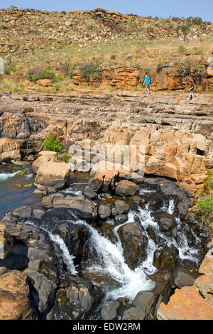 Bourke es Luck Potholes Stockfoto