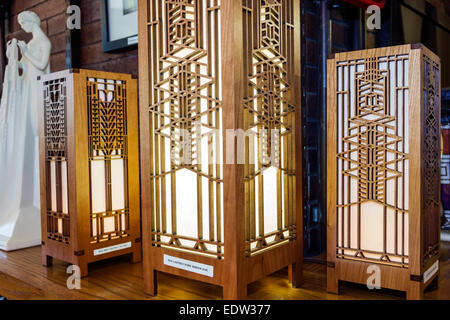 Chicago Illinois, Hyde Park, Frederick C. Robie House, Campus, University of Chicago, Architekt Frank Lloyd Wright entworfen, Shopping Shopper Shopper Shop Stockfoto