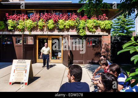 Chicago Illinois, Hyde Park, Frederick C. Robie House, Campus, University of Chicago, Architekt Frank Lloyd Wright entworfen, Eingang des Geschenkeshops, IL140907038 Stockfoto