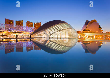 Valencias Stadt der Künste und Wissenschaft Museum Stockfoto