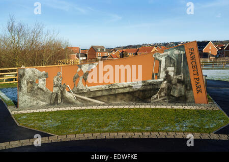 Fawcett Park Consett Stockfoto