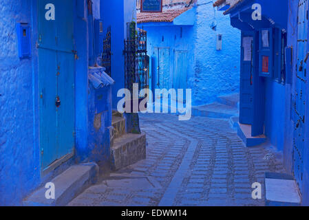 Chefchaouen, Xaouen, Medina, Rif Region, Marokko, Nordafrika. Stockfoto