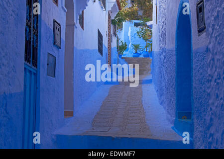 Chefchaouen, Xaouen, Medina, Rif Region, Marokko, Nordafrika. Stockfoto