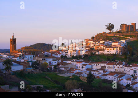 Cortegana, Burg, Sierra de Aracena y Picos Aroche Huelva Provinz Stockfoto