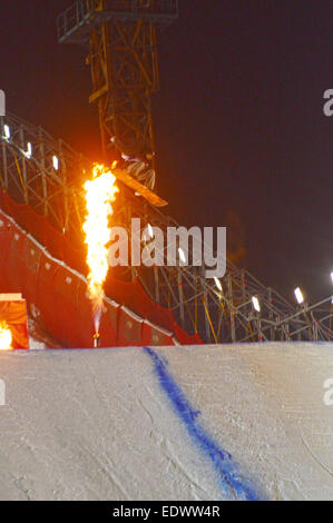 World Snowboard Tour GRAND PRIX DE RUSSIE Stockfoto