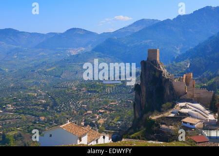 Sierra de Cazorla, La Iruela, Burg, Sierra de Cazorla Segura y las Villas Provinz Jaen Stockfoto