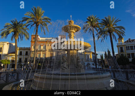 Merida, Plaza Espana, Badajoz Provinz, Ruta De La Plata, Stockfoto