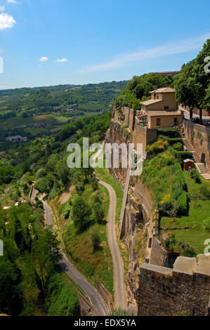 Orvieto, Wände, Provinz Terni, Umbrien, Italien Stockfoto