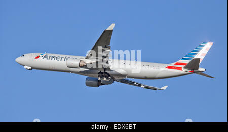 American Airlines Airbus a330 N277AY Abflug Flughafen London-Heathrow LHR Stockfoto