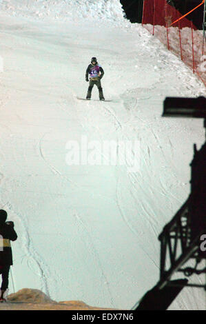 World Snowboard Tour GRAND PRIX DE RUSSIE Stockfoto