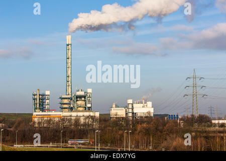 CURRENTA Entsorgungsstelle bei Bayer Leverkusen Chempark, Müllverbrennungsanlage für chemisch kontaminierte Abfälle Stockfoto