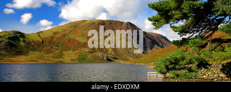 Blick über Mellbreak fiel, Crummock Wasser, Nationalpark Lake District, Cumbria, England, UK Stockfoto