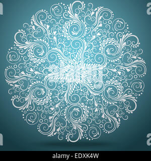 Abstrakte Weihnachten Vektor Hintergrund mit Schneeflocke Stockfoto