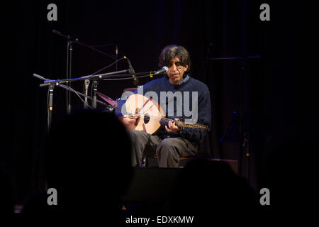 Rom, Italien. 10. Januar 2015. Ziad Rajab - Oud-Spieler, Sufi-Lieder - schließen der Ursprünge ethnische Musik Festival in Rom Credit: Francesco Gustincich/Alamy Live News Stockfoto