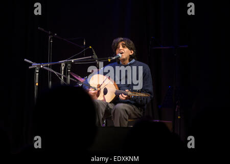 Rom, Italien. 10. Januar 2015. Ziad Rajab - Oud-Spieler, Sufi-Lieder - schließen der Ursprünge ethnische Musik Festival in Rom Credit: Francesco Gustincich/Alamy Live News Stockfoto