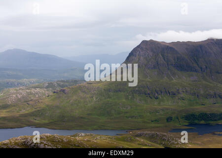 Cul Mor von Stac Pollaidh Inverpolly National Nature Reserve Assynt in der Nähe von Ullapool Schottland Stockfoto
