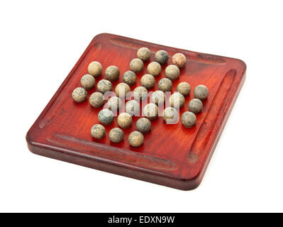 Jahrgang 1930-Solitaire-Spiel von Games Glevum (Gloucester, UK). Stockfoto