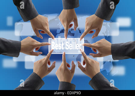 Einem vielfältigen Business Teamwork Bestseller für Retail-Shopping-Konzept Stockfoto