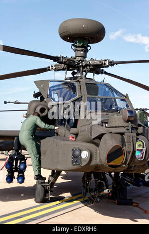 Augusta Westland AH - 64D Longbow Apache Kampfhubschrauber Stockfoto