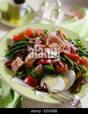 Thunfischsalat nicoise Stockfoto