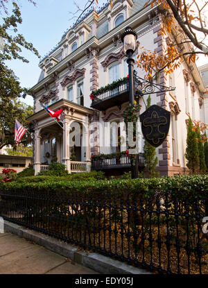 Der Hamilton - Turner Inn 4 Sterne-Hotel, gegründet 1873, Savannah, Georgia USA Stockfoto