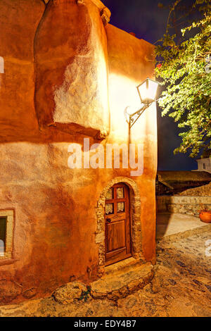 Ein altes Haus in der byzantinischen Burg-Stadt Monemvasia in Griechenland Stockfoto