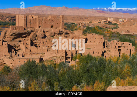 Alten Kasbah Itran, El Kelaa M'Gouna, Vallée des Roses, Rosental, Sous-Massa-Draa, hoher Atlas, Marokko, Nordafrika Stockfoto