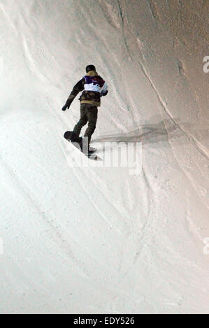 World Snowboard Tour GRAND PRIX DE RUSSIE Stockfoto