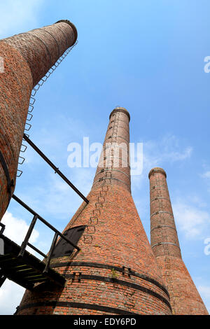 Kalk-Öfen, Zuiderzee Freilichtmuseum, See Ijssel, Enkhuizen, Nord-Holland, Niederlande, Europa Stockfoto