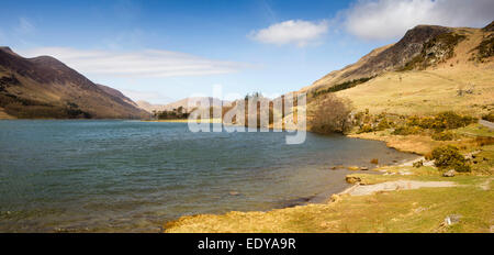 UK, Cumbria, Seenplatte, Buttermere, Panorama Stockfoto