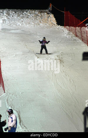 World Snowboard Tour GRAND PRIX DE RUSSIE Stockfoto