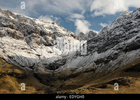 Coire Nam Beitheach und Bidean Nam Bian Stockfoto