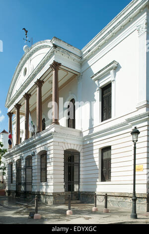 Dominikanische Republik, Cibao-Tal, Santiago De Los Caballeros, Centro Historico, Palacio Consistorial, erstellte Rathaus, beherbe Stockfoto