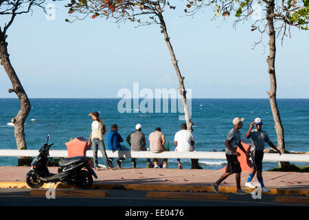 Dominikanische Republik, Norden, Puerto Plata, Malecon Stockfoto